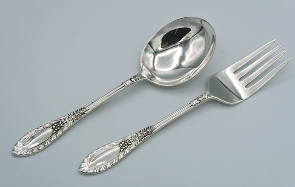 Gadroonette sterling baby set