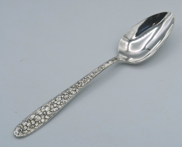 Narcissus teaspoon by National Silver Co -decor back