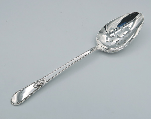 Adoration pierced serving spoon by 1847 Rogers Bros