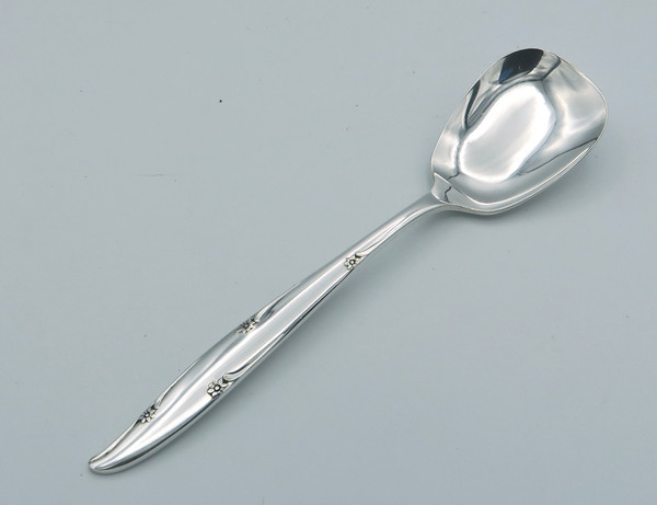 Silver Flower by Community sugar spoon