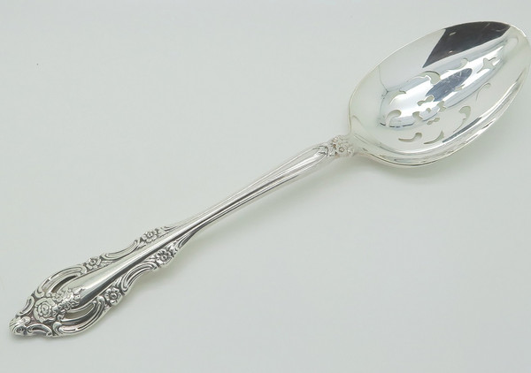 Silver Artistry by Community pierced serving spoon