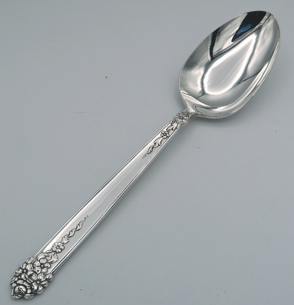 Moss Rose by National Silver  serving spoon