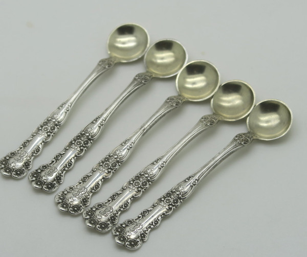 set of 5 buttercup salt spoons