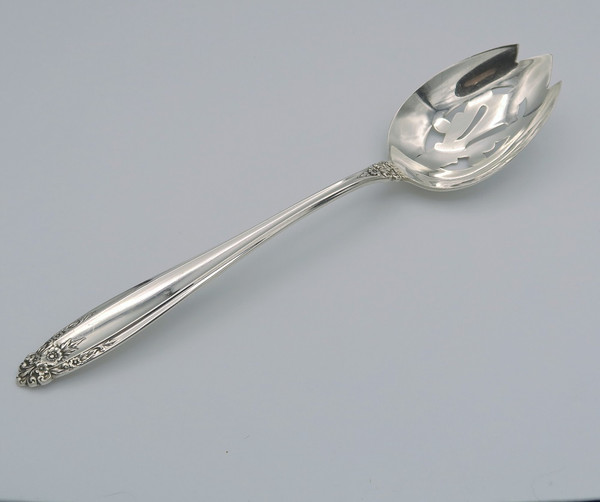 Prelude by International sterling pierced serving spoon