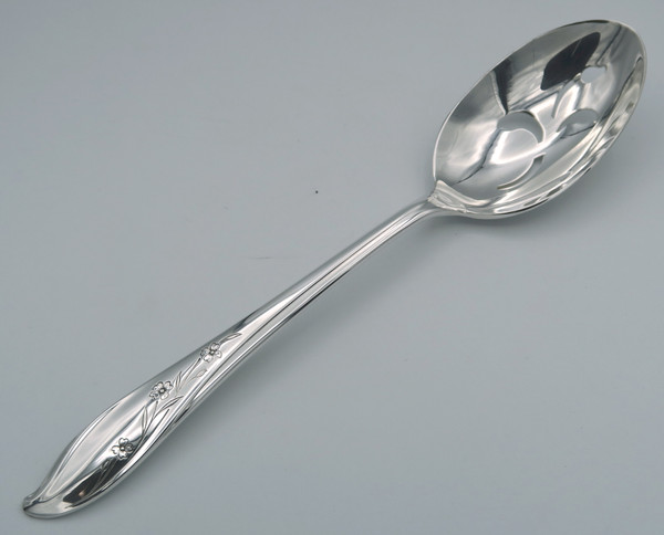 Springtime by 1847 Rogers Bros pierced serving spoon