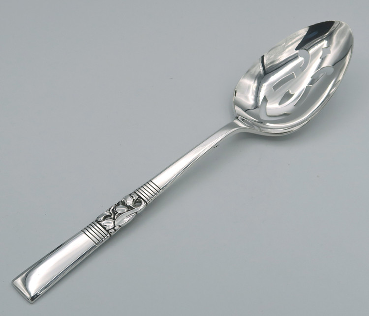 Morning Star by Community Oneida Pierced Serving Spoon 8 1/2"