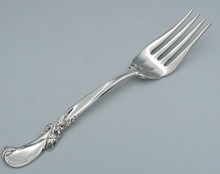 アメリカ　Wallace　純銀　Stirling　スターリングシルバー　フォーク Waltz of Spring by Wallace 1952 Sterling Cold Meat Fork 8 1/8