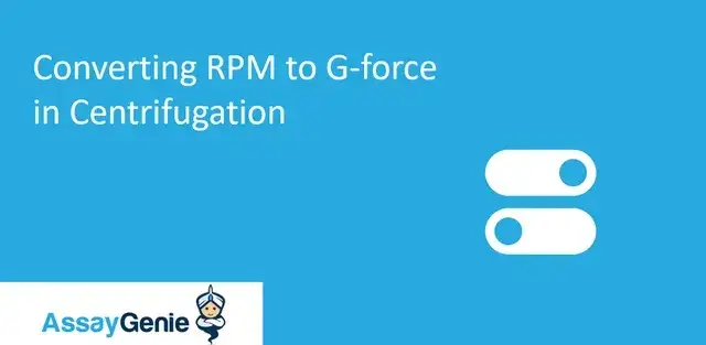 遠心分離における RPM から G 力への変換