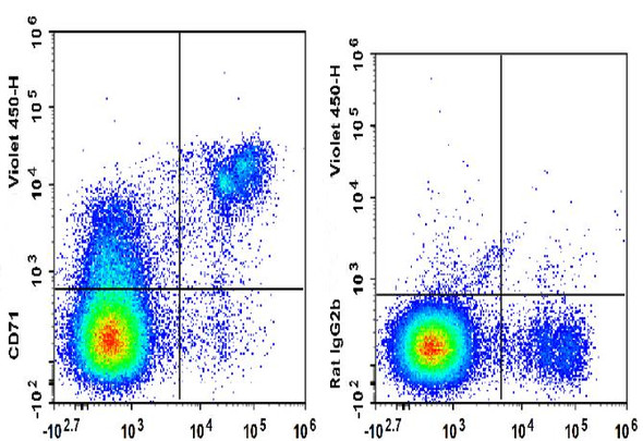 GenieFluor Violet 450 Anti-Mouse CD71 Antibody [R17 217.1.3/TIB-219] (AGEL3241)