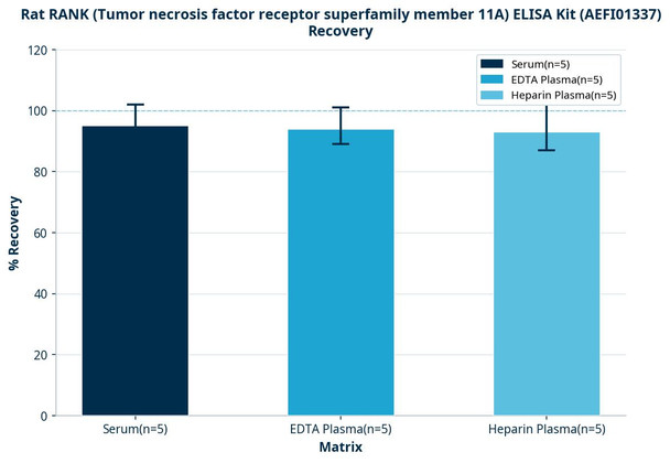 Rat RANK (Tumor necrosis factor receptor superfamily member 11A) ELISA Kit (AEFI01337)