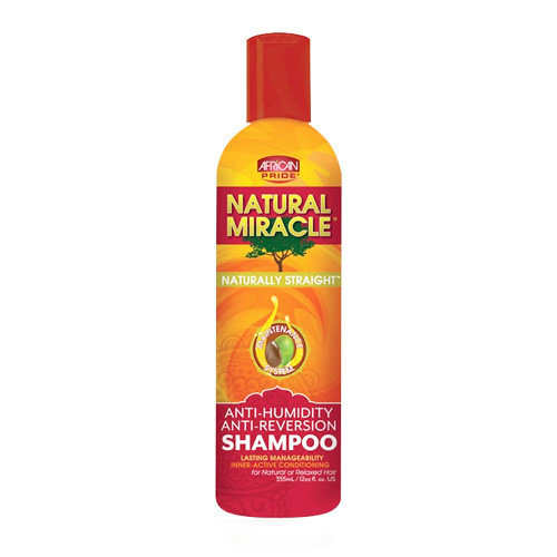 African Pride Natural Miracle Anti Humidity Shampoo 12 Oz
