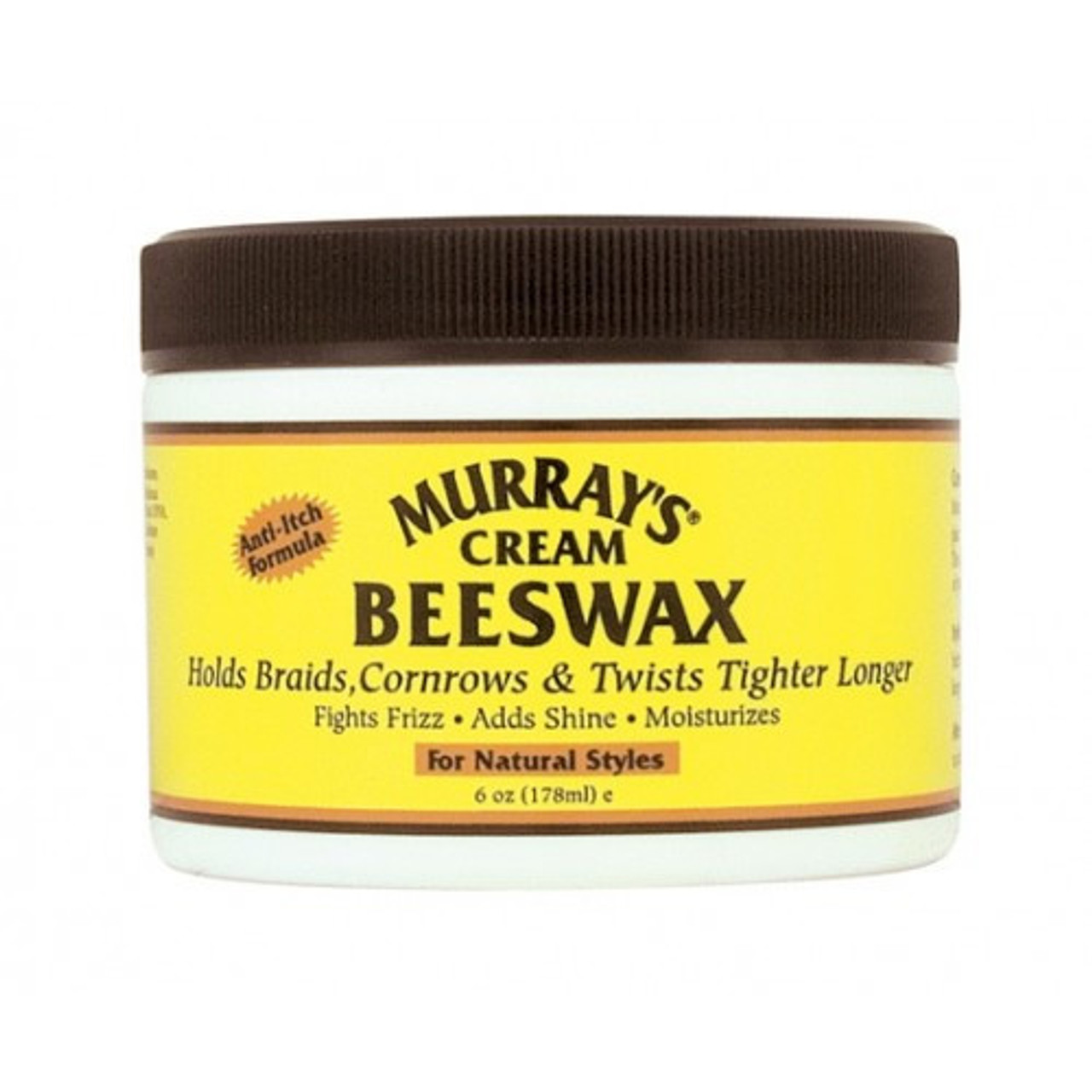 Murrays with 100% Pure Australian Beeswax, Black for Hair, 4 oz