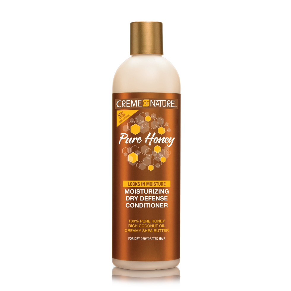 Creme Of Nature Pure Honey Haarpflege-Set - Shampoo, Conditioner & Leave-In-Entwirrer, Sulfatfrei