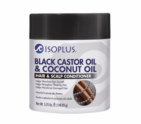 Isoplus Black Castor Oil Coconut Oil Hair Scalp Conditioner 5 25 Oz