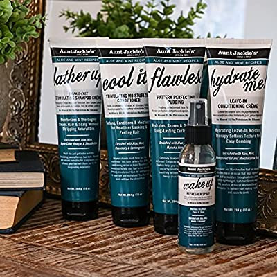 Aunt Jackie's Aloe Mint Lather Up Sulfate Free Shampoo Crème 10 oz.