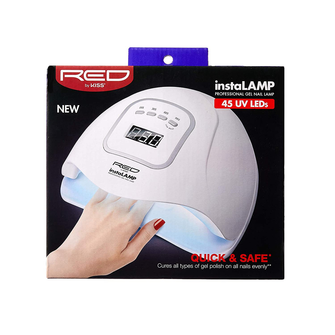 RED by KISS 45 UV LEDs Professional Gel Nail Insta Lamp