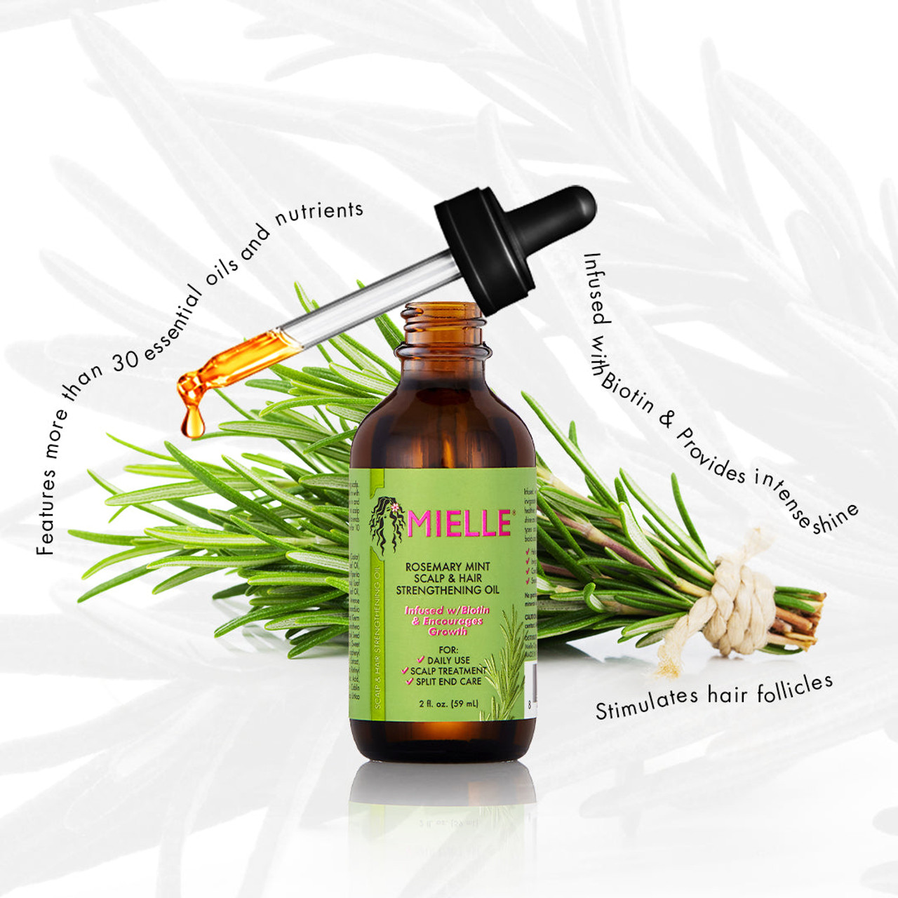 Rosemary Mint Scalp & Edge Cleansing Oil- MIELLE