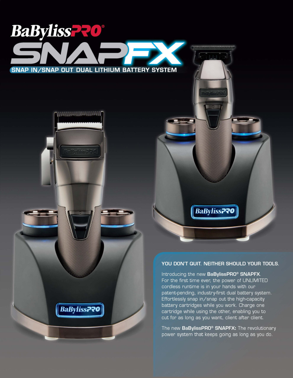 BaByliss PRO SNAPFX Clipper FX890 and Trimmer FX797 Combo