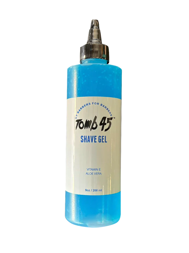 Tomb 45 NonFoaming Transparent Shave Gel in Blue 8 oz.