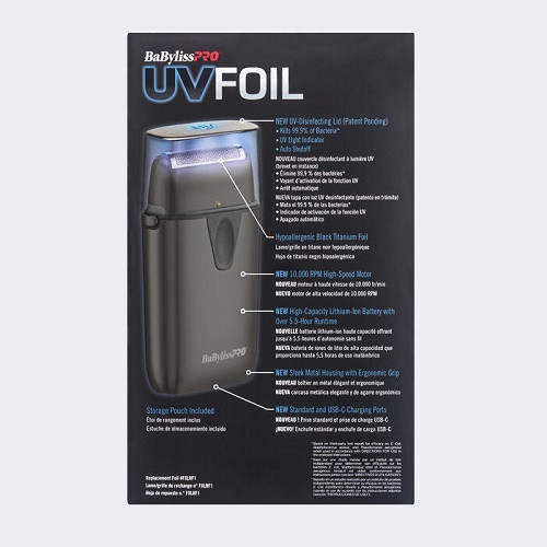 BaByliss Pro UV Disinfecting Single Foil Cordless Shaver