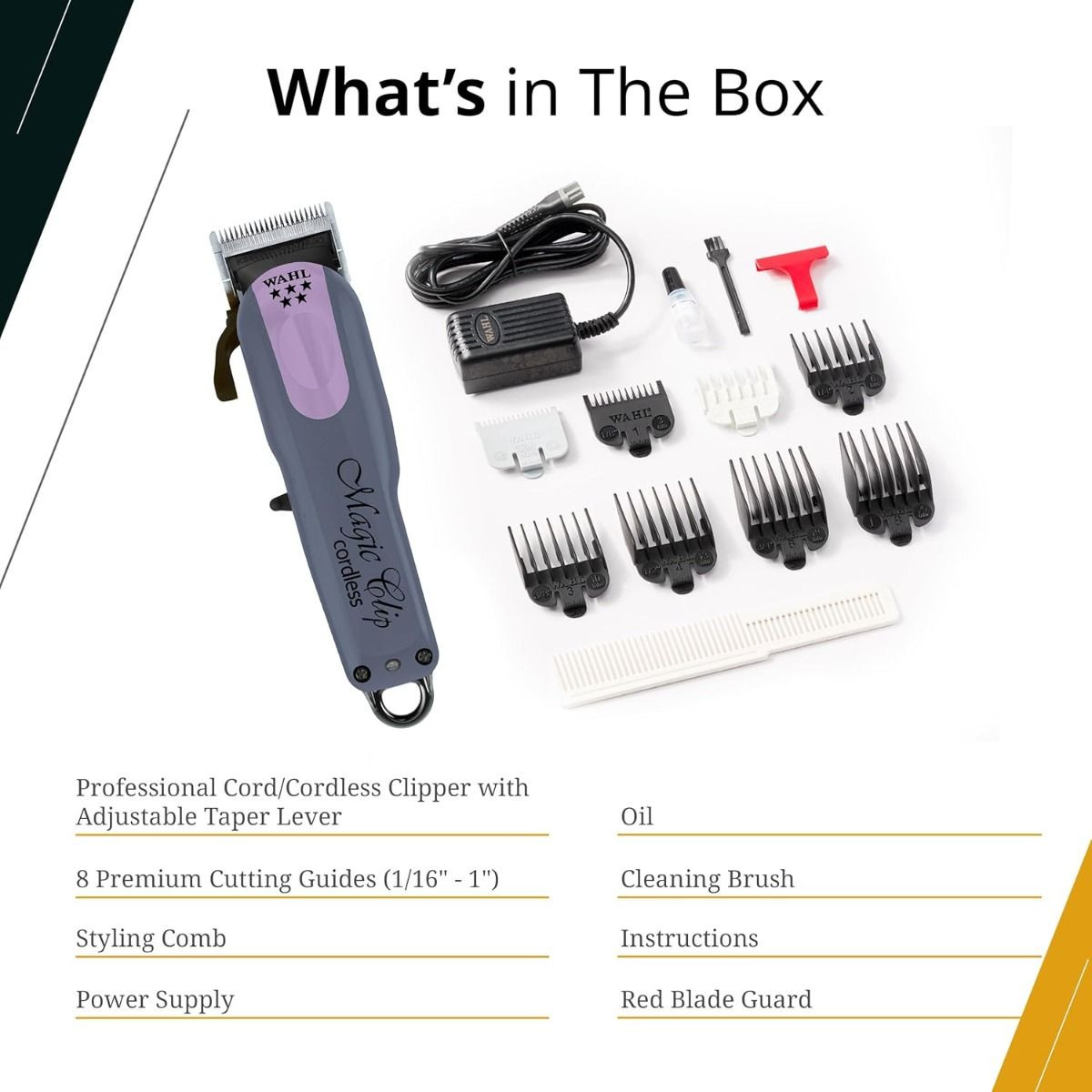 Wahl 5-Star Limited Edition Lavender Magic Clip Cord/Cordless Clipper