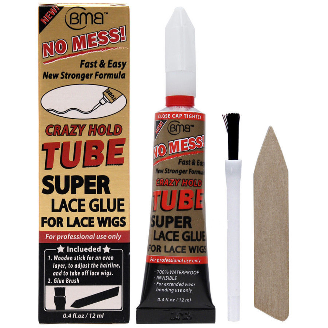 Bmb Super Lace Glue Tube For Lace Wigs, 1 Oz. 