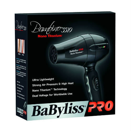 BaByliss®PRO Nano Titanium™ Bambino 5510 Hair Blow Dryer 1000