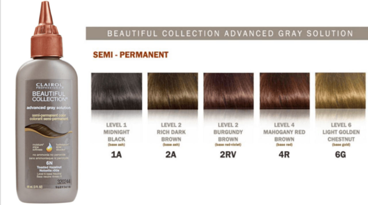 10. "Clairol Professional Beautiful Collection Semi-Permanent Hair Color, B18D Darkest Brown" - wide 9