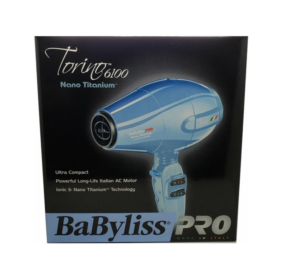 BaByliss PRO Ionic & Nano Titanium Torino 6100 Compact Blow Dryer