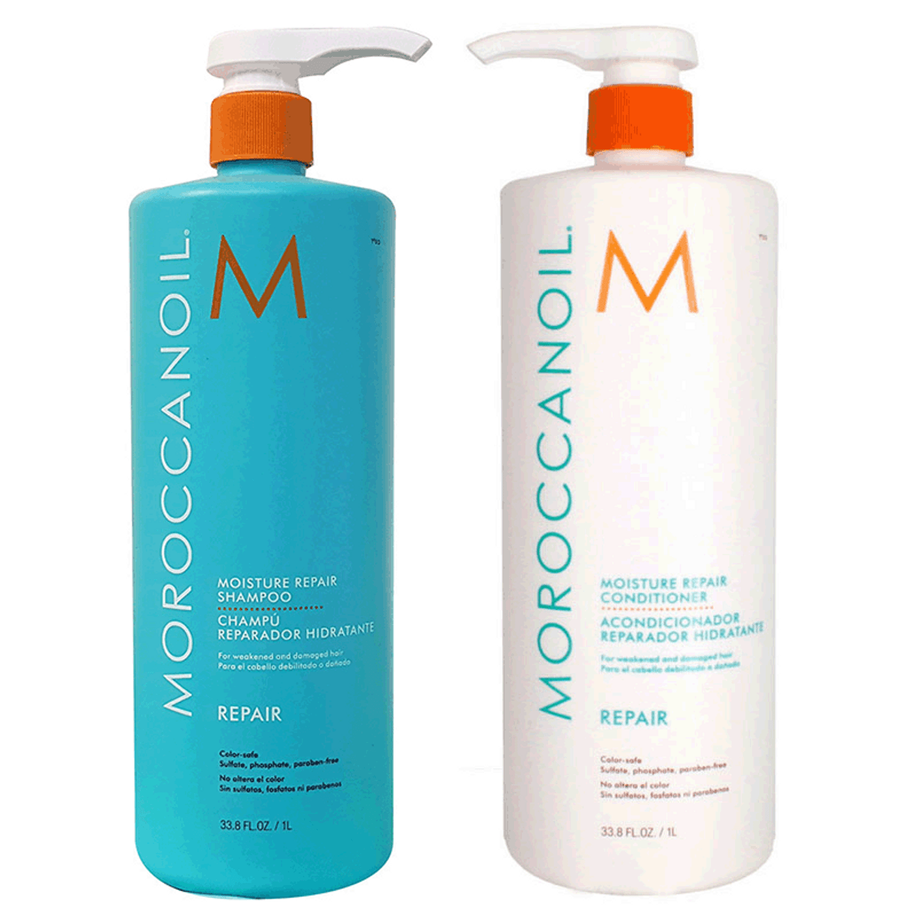 Moroccanoil Moisture Repair Shampoo & Conditioner 33 oz Duo