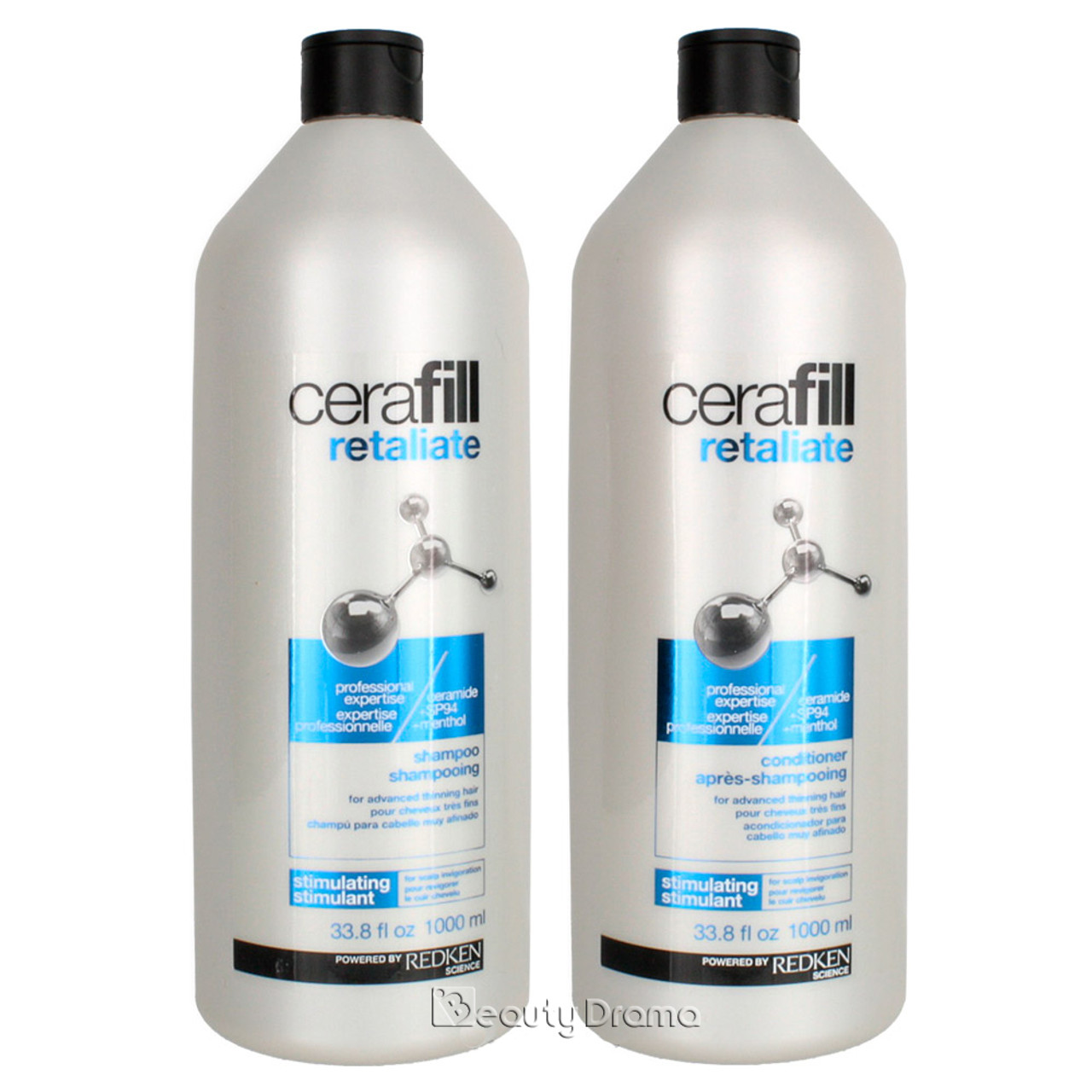 Redken Cerafill Retaliate Shampoo Conditioner Liter Duo