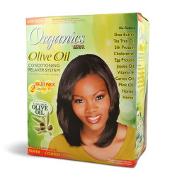 Africa's Best Organics Olive Oil Conditioning Relaxer System 2 Complete Kit Super