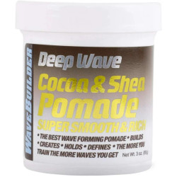 Wave Builder Cocoa & Shea Pomade Super Smooth & Rich 3 oz