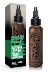 Tomb 45 No Drip Beard and Line Up Color Enhancement - Black/Brown 2 oz.