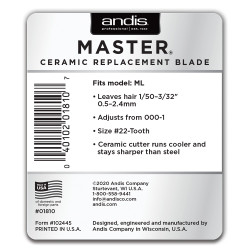 Andis Master ML Adjustable Ceramic Replacement Blade 01810