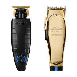 Andis GTX-EXO Cordless Trimmer & Andis Gold Master Cordless Clipper Combo