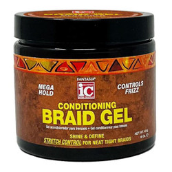 IC Fantasia Conditioning Braid Gel Mega Hold Controls Frizz 16 oz. 