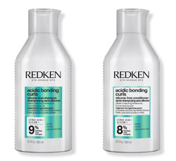 REDKEN Acidic Bonding Curls Silicone-free Shampoo and Conditioner duo set 10.1 oz