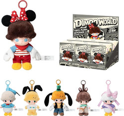 POP MART Dimoo World & Disney Series Vinyl Plush Keychain Blind Box DUPE – Sealed Box