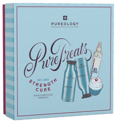 PUREOLOGY Strength Cure Holiday Kit – Shampoo, Conditioner & Color Fanatic Leave-In
