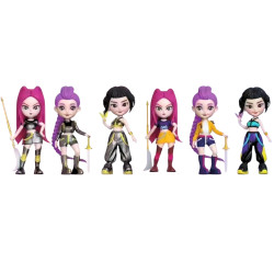 6PCS KPOP Demon Hunters Action Figure Set – Rumi, Mira & Zoey Collector Dolls (New in Box)
