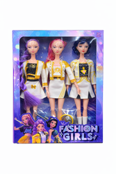 3PCS K-Pop Demon Hunters Dolls White Outfit Set – Zoey Mira Rumi Cosplay Figures