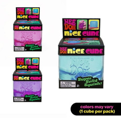Nee Doh Nice Cube Sensory Fidget Toy – Satisfying Squishy Square Stress Relief Cube (1 Random Color)(DUPE)