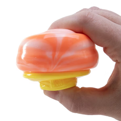 NeeDoh Nice Cream Cone Sensory Squish Toy Assorted Colors – Soft Doh-Filled Fidget Toy for Ages 3+ (1 Random color)