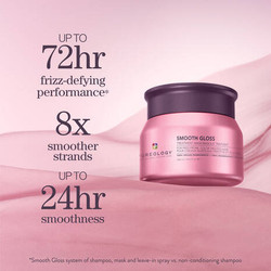 Pureology Smooth Gloss Anti-Frizz Treatment Hair Mask for Frizzy, Colour-Treated Hair
