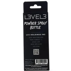 L3VEL3 Professional Powder Spray Bottle – Refillable Barber Powder Dispenser