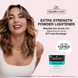 Wella ColorCharm Extra Strength Powder Lightener – Professional Hair Bleach with Up to 9 Levels of Lift (16 oz)