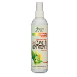 Hawaiian Silky Apple Cider Vinegar Leave-In Conditioner with Black Castor Oil – pH Balancing Hair Moisturizer (8 oz)