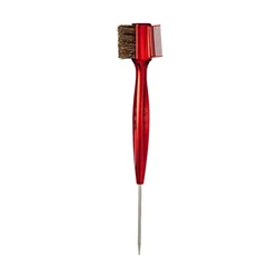 KISS Red 360° Edge Brush with Pintail – 4-in-1 Multi-Sided Styling Brush