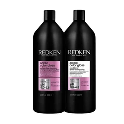 Redken Acidic Color Gloss Shampoo and Conditioner Duo – Sulfate-Free Color Care & Shine 33.8 oz